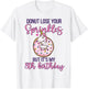 8th Donut Birthday Party Unicorn Eight Year Old Sweet Girl T-Shirt - T-Shirt | White