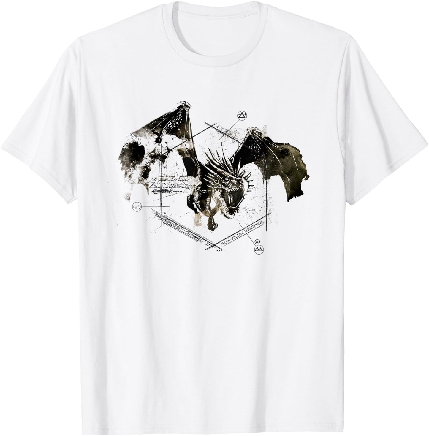 Harry Potter Hungarian Horntail T-Shirt - T-Shirt | White