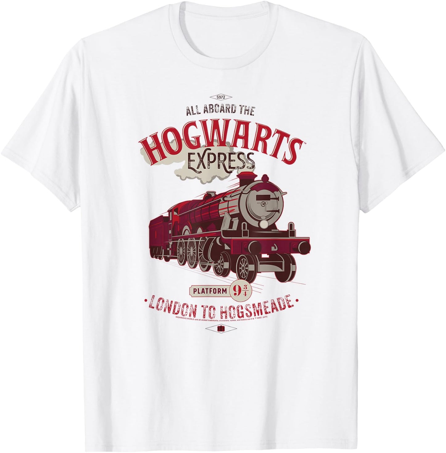 Harry Potter Hogwarts Express London to Hogsmeade T-Shirt - T-Shirt | White