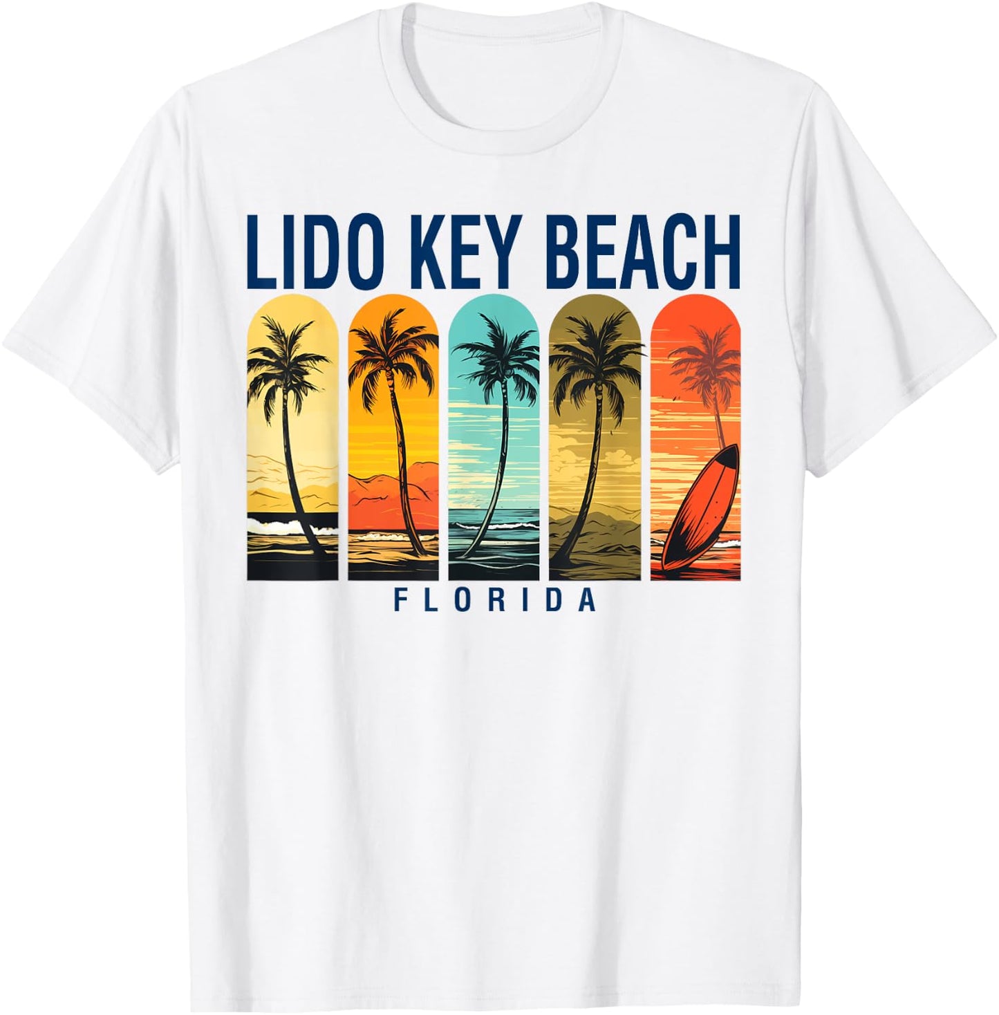 Lido Key Beach Florida Men Beach Rider Women T-Shirt - T-Shirt | White