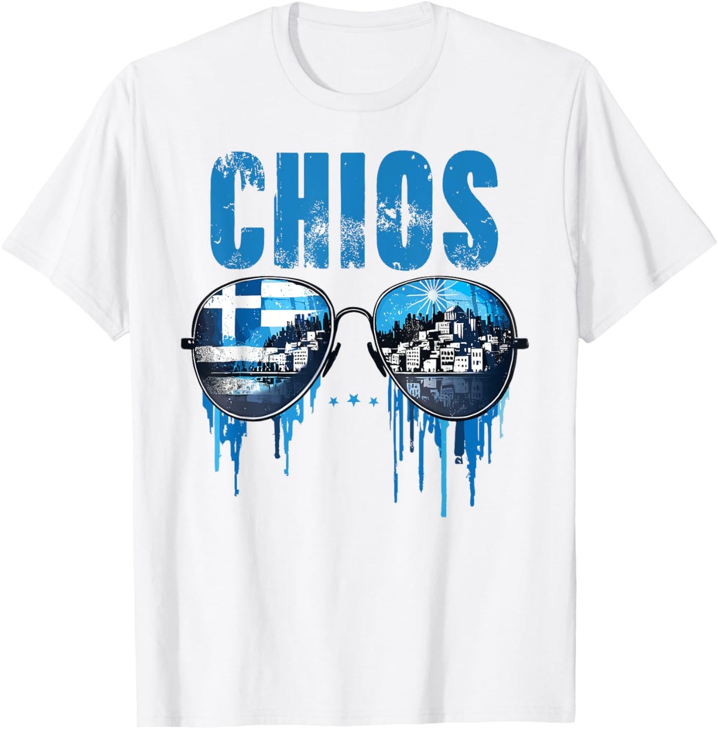 Chios Retro Sunglasses T-Shirt - T-Shirt | White