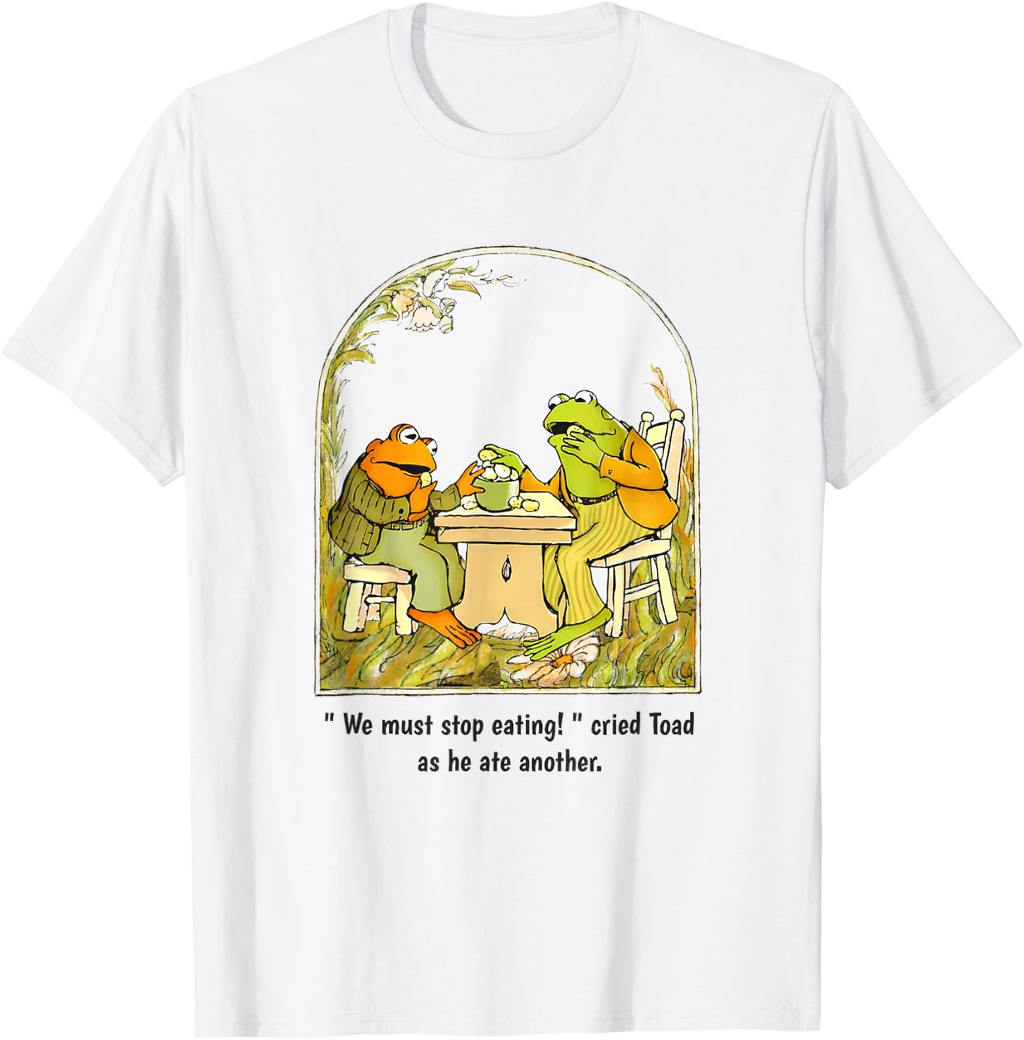 We Must Stop Eating Cried Toad as He Ate Another Frog Meme T-Shirt - T-Shirt | White