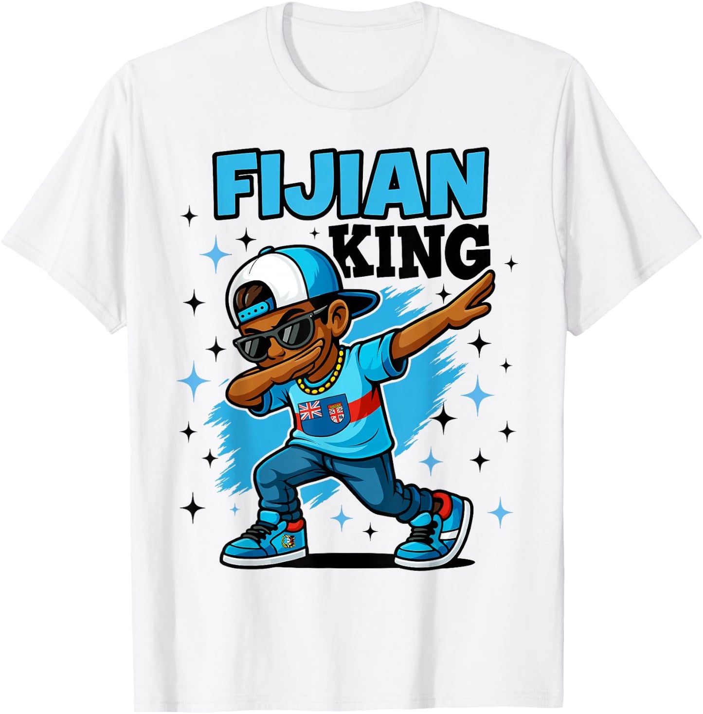 Fijian Pride Dab Style for Cool Island Boys Kids T-Shirt - T-Shirt | White
