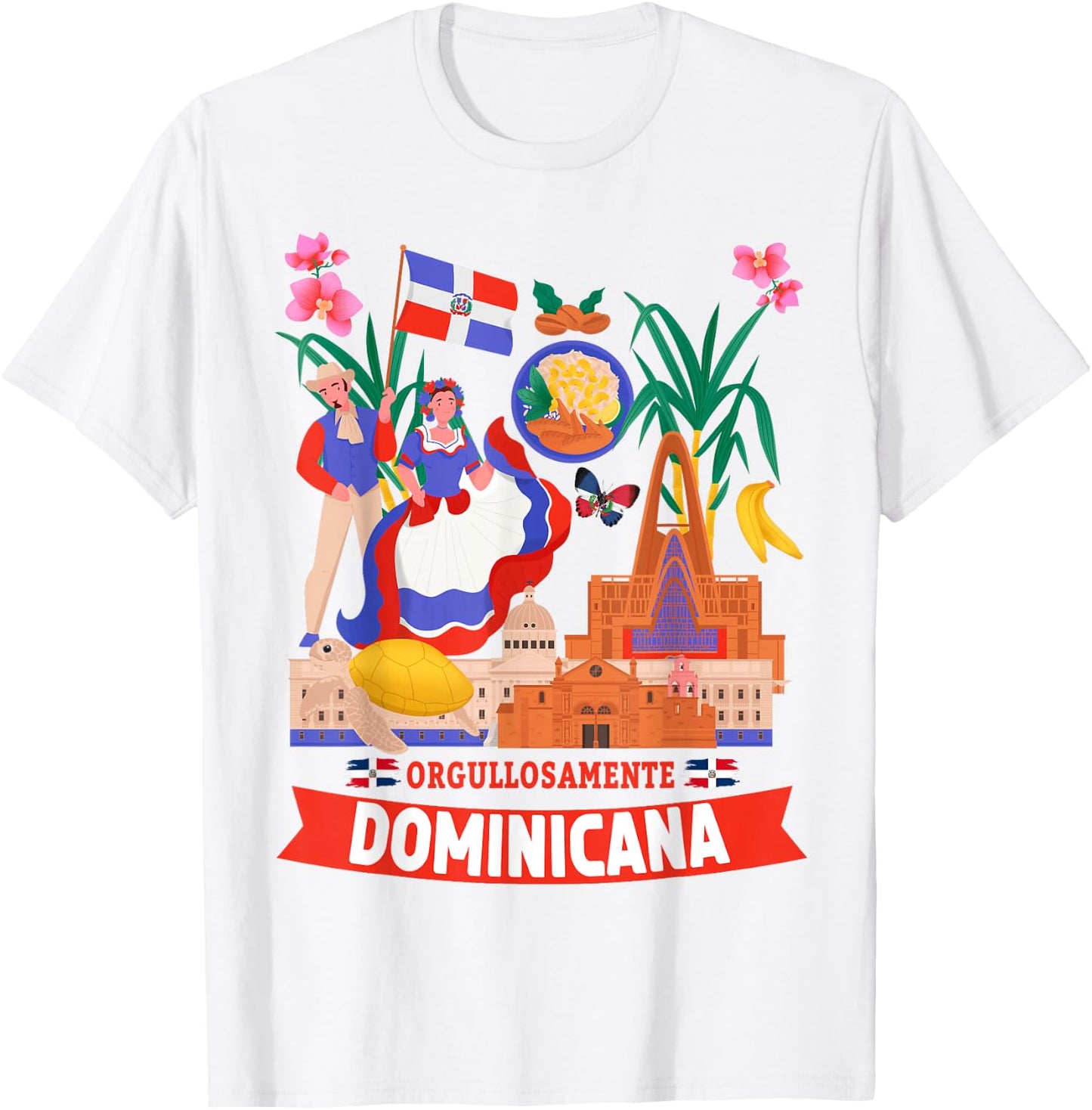 Dominican Republic Flag Idea Republica Dominicana T-Shirt - T-Shirt | White