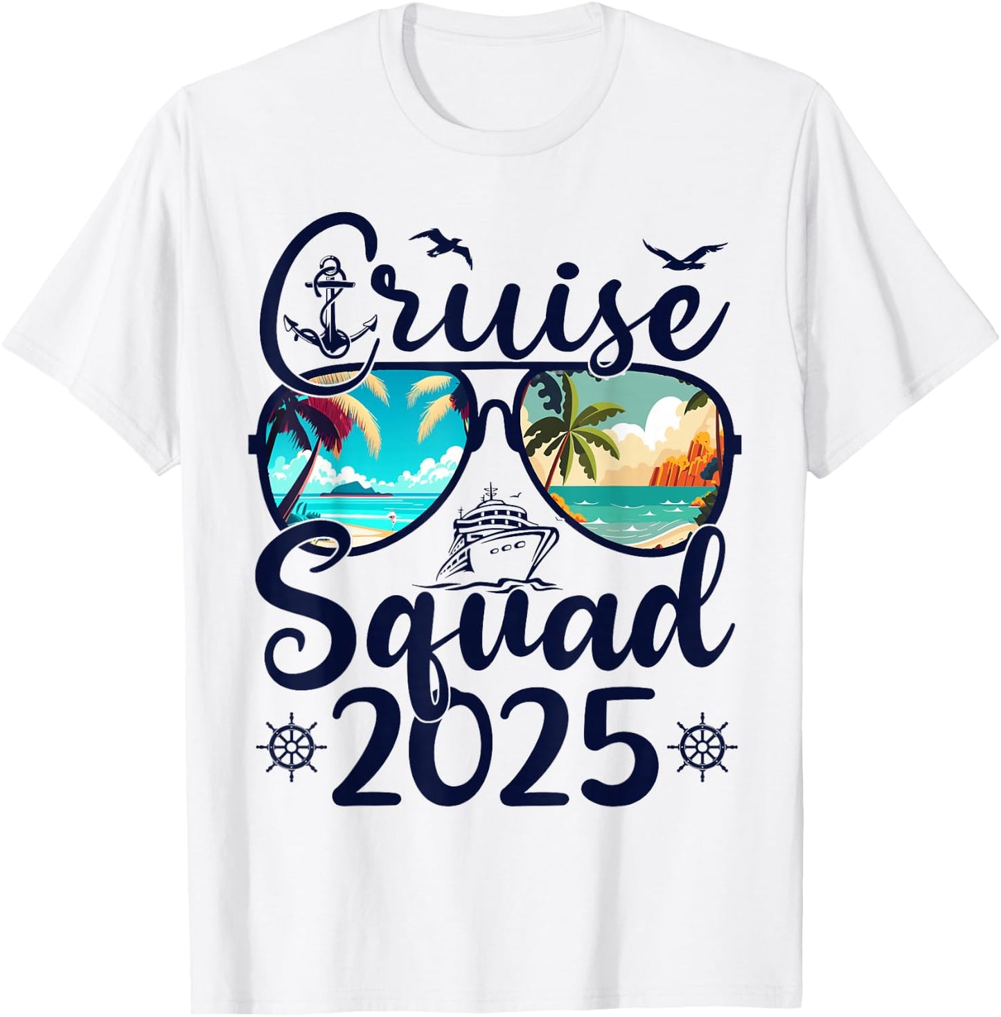 Cruise Squad 2025 Summer Vacation Matching Family Cruise T-Shirt - T-Shirt | White