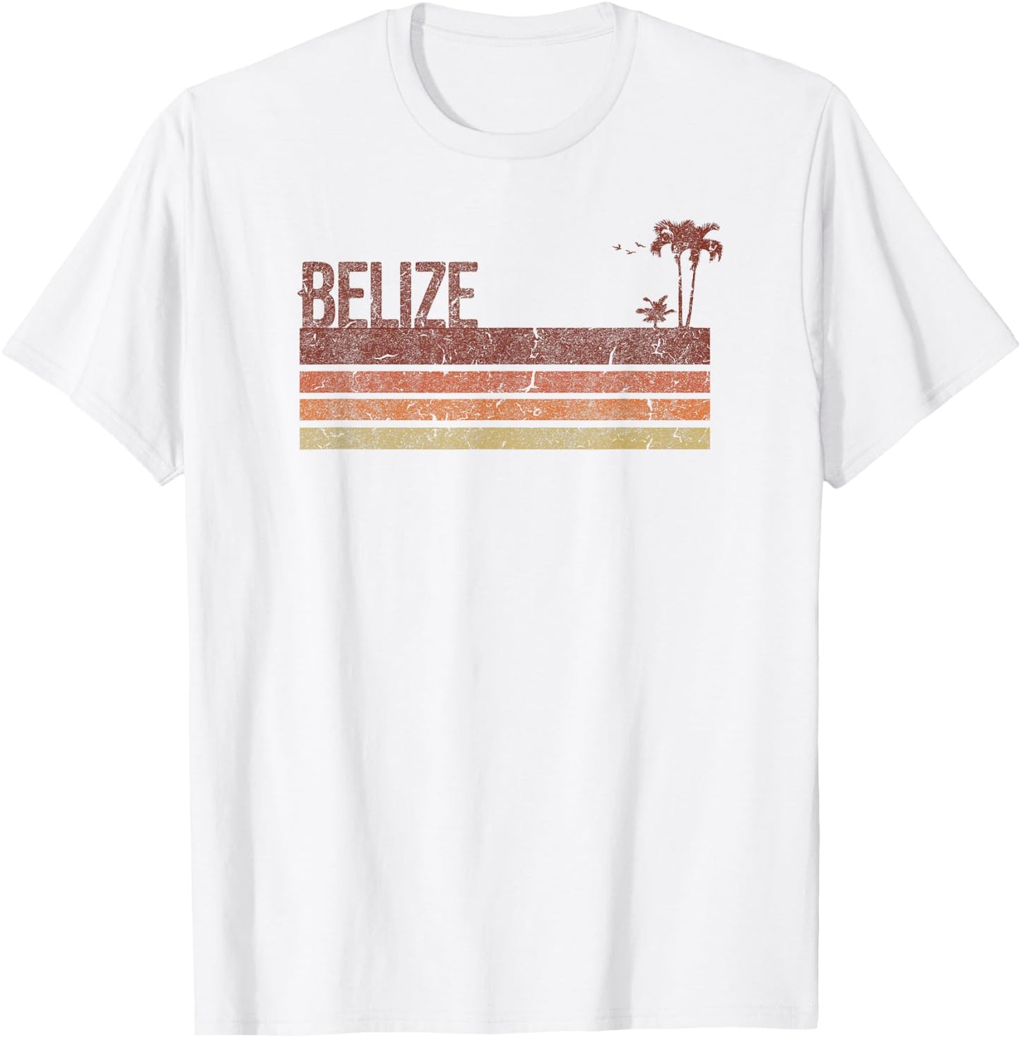 Belize Vintage 70s 80s Vacation T-Shirt - T-Shirt | White