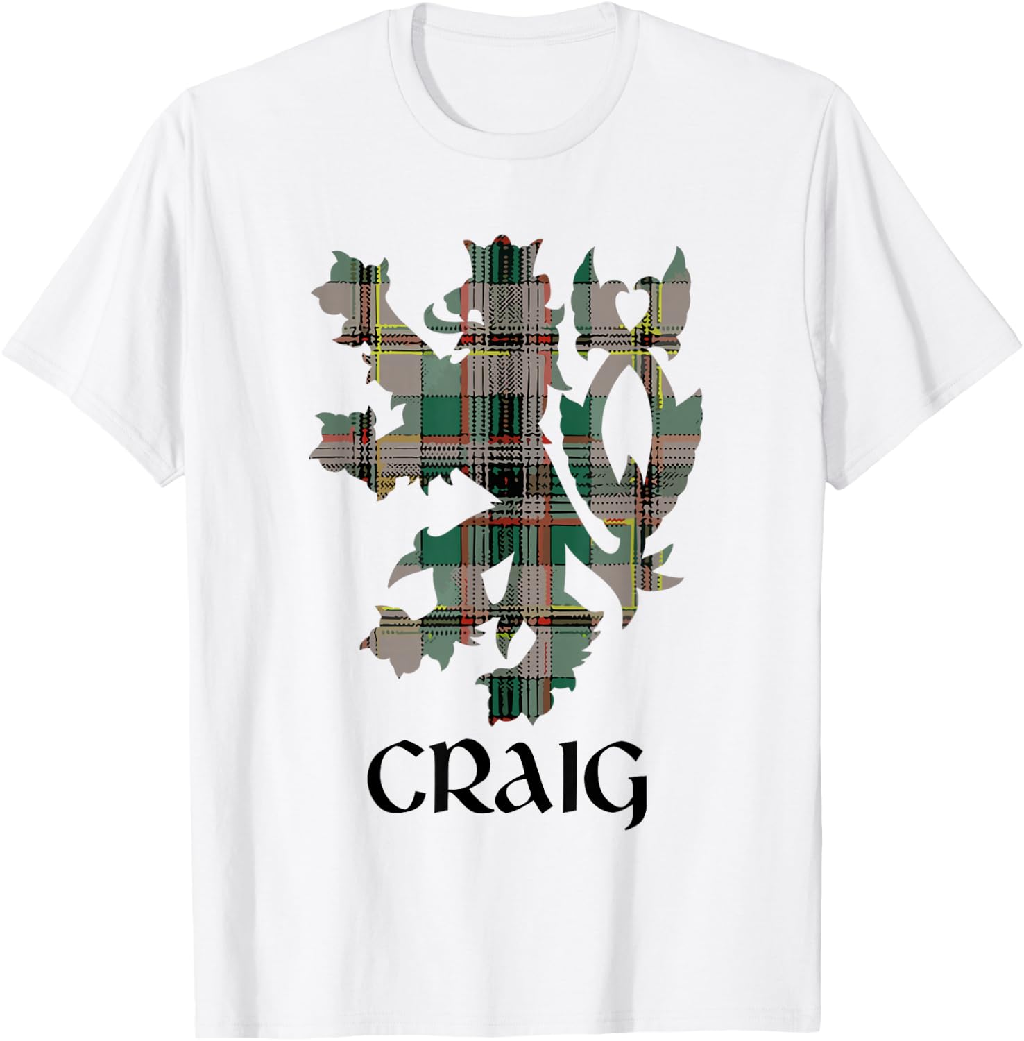 Clan Craig Tartan Scottish Family Name Scotland Pride T-Shirt - T-Shirt | White