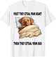 Labrador Sleeping Pajamas Nightgown T-Shirt - T-Shirt | White