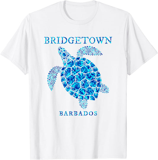 Bridgetown Barbados Sea Turtle Boys Girls Toddler Souvenir T-Shirt - T-Shirt | White