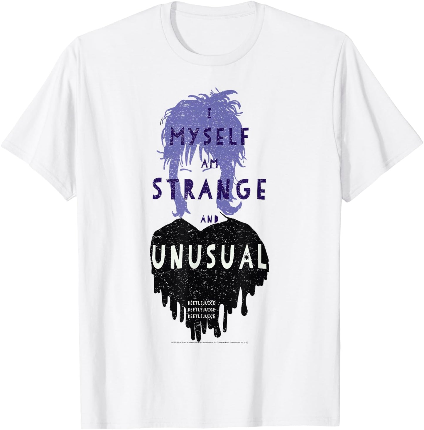 Beetlejuice Lydia I Myself Am Strange and Unusual Minimal T-Shirt - T-Shirt | White