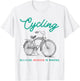 Cycling Because Murder Is Wrong Cycling T-Shirt - T-Shirt | White