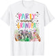 Grandpa Of The Birthday Boy Girl Zoo Theme Animal Party T-Shirt - T-Shirt | White