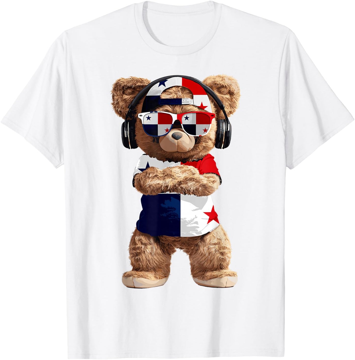 Panama Flag Souvenirs Bear Outfit Products Panamanian T-Shirt - T-Shirt | White