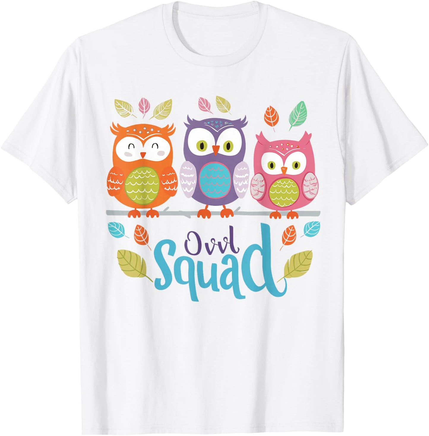 Owl Squad Design for Owl Lover Design | Kids Owl T-Shirt - T-Shirt | White