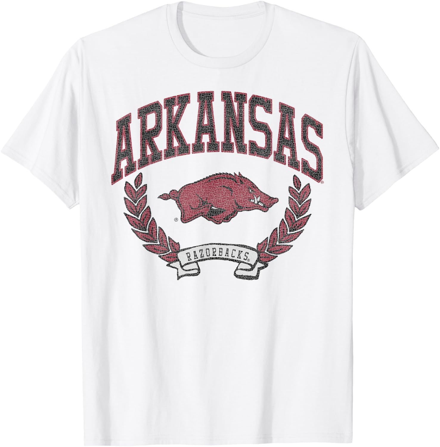 Arkansas Razorbacks Victory Vintage Officially Licensed T-Shirt - T-Shirt | White