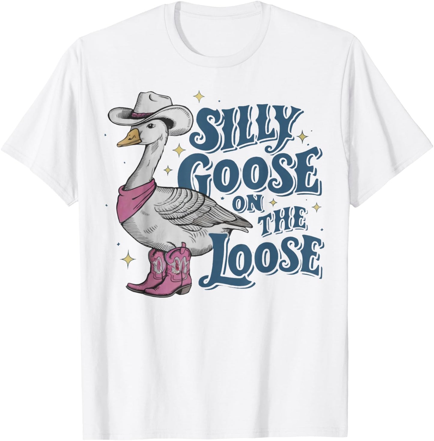 Silly Goose On The Loose T-Shirt - T-Shirt | White