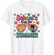 Last Day Of School Retro Fun Schools Out For Summer Teacher T-Shirt - T-Shirt | White