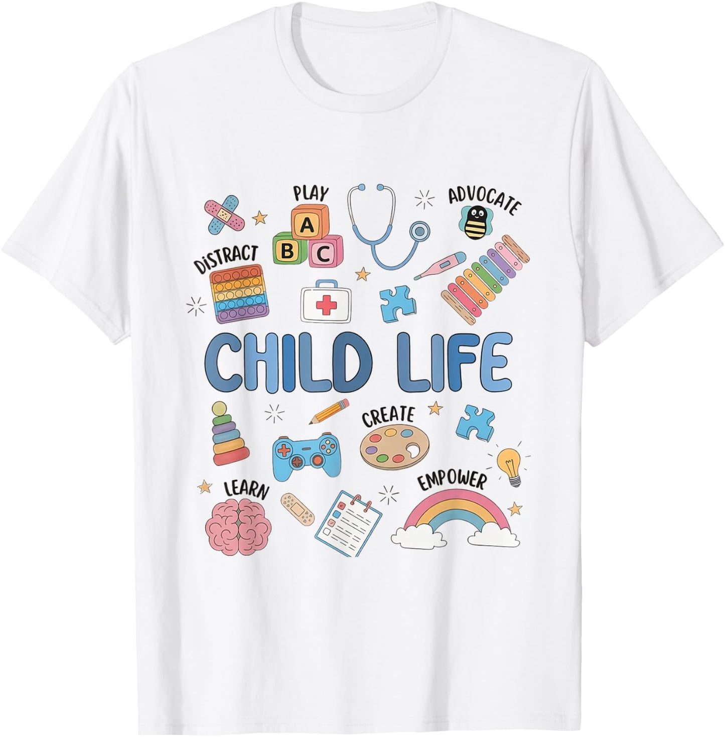 Child Life Specialist Cute CLS CCLS Child Life Intern T-Shirt - T-Shirt | White