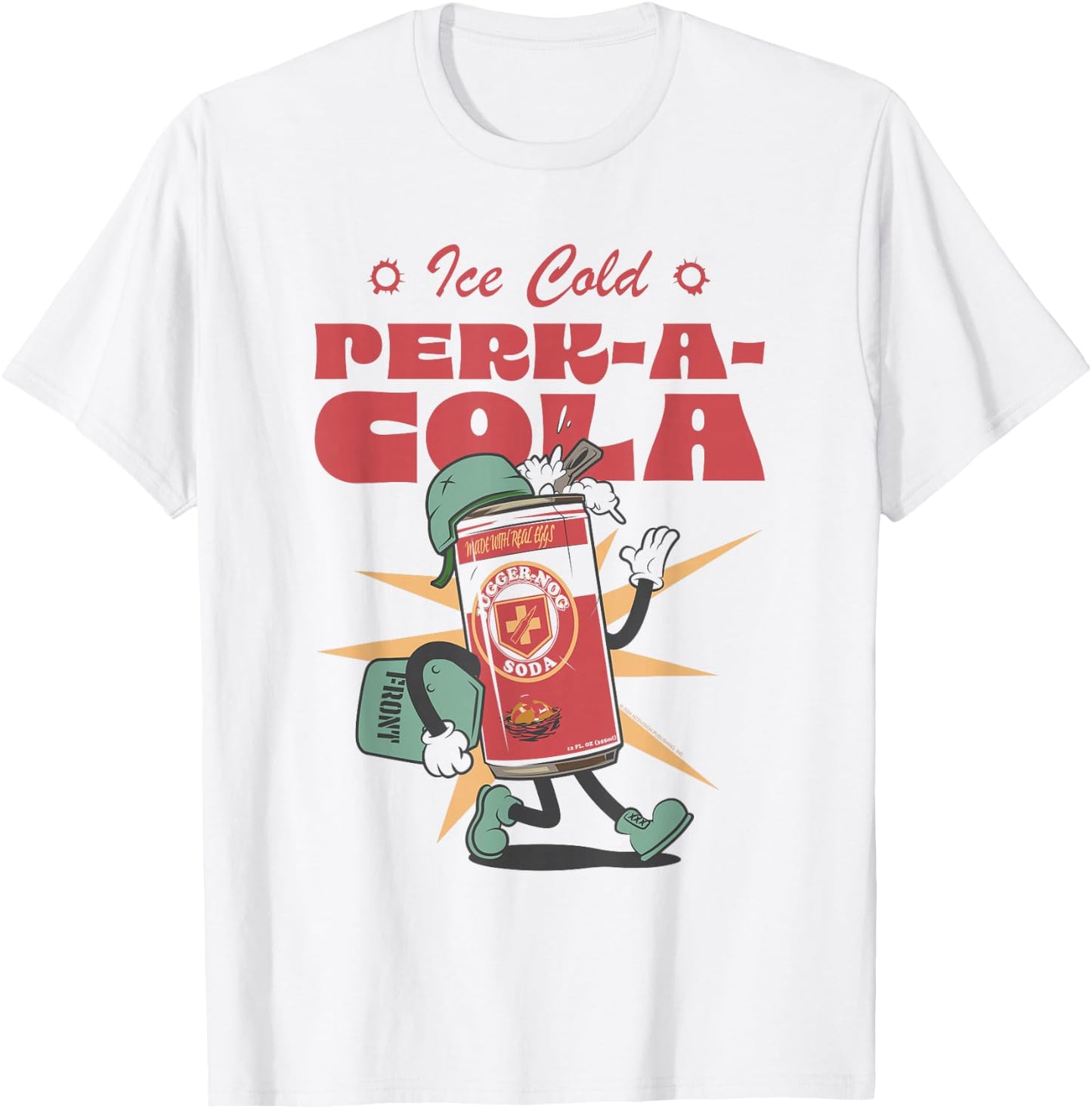 Call of Duty Ice-Cold Juggernog Perk-A-Cola Can Video Game T-Shirt - T-Shirt | White