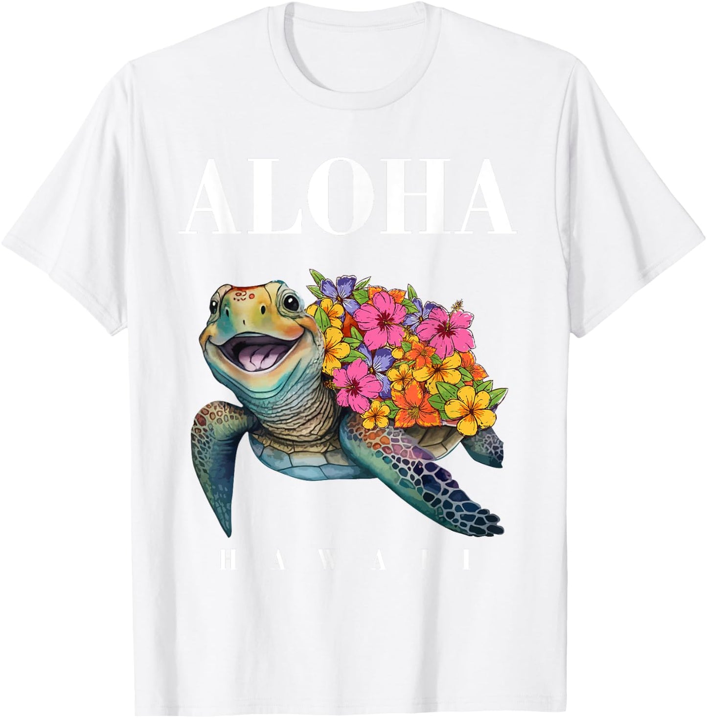 Teen Girl Hawaiian-Shirt Aloha Hawaii Sea Turtle Kids Women T-Shirt - T-Shirt | White