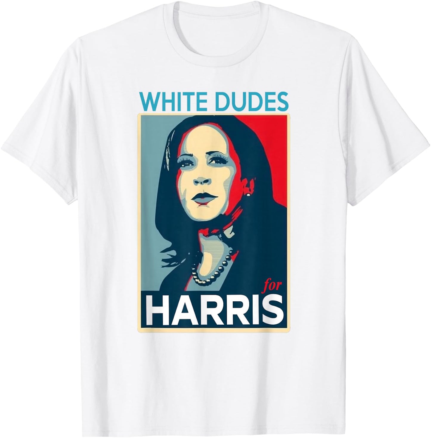 White Dudes For Harris-2024 T-Shirt - T-Shirt | White