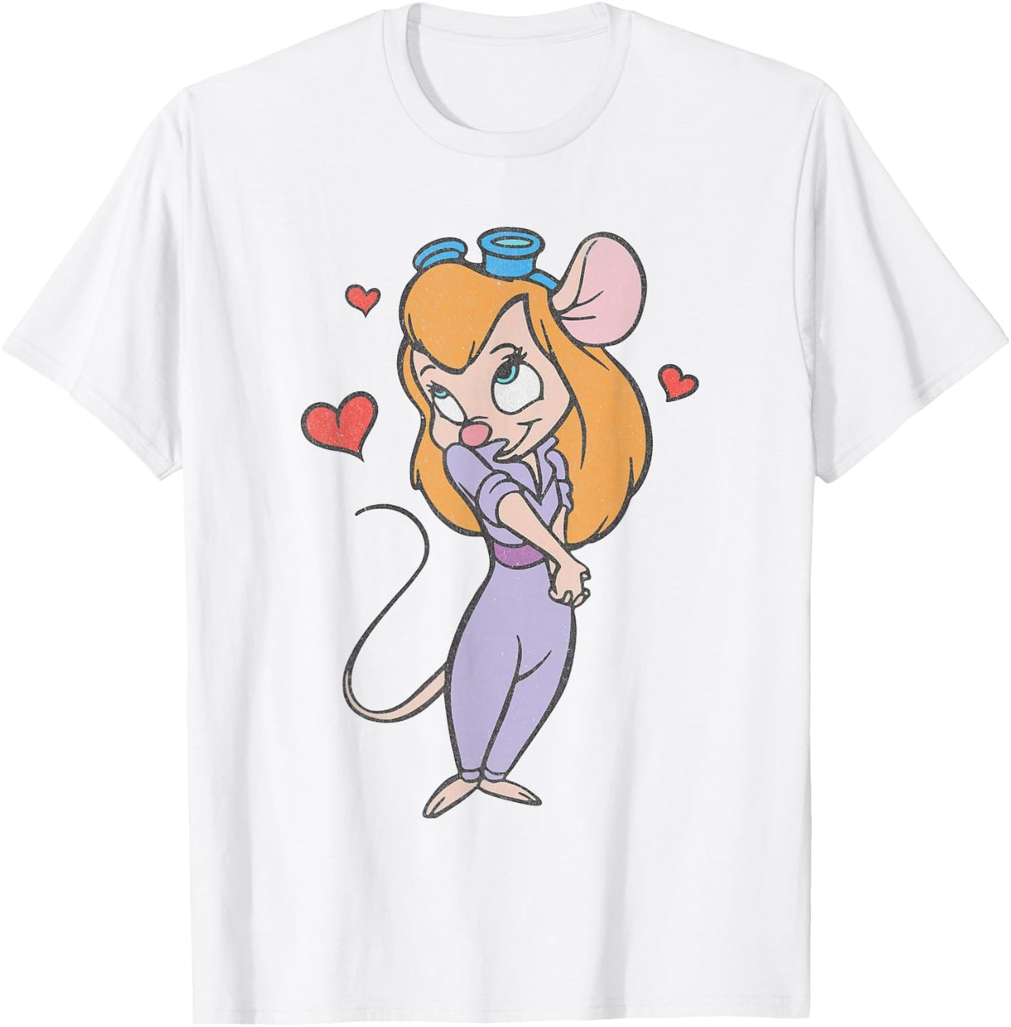 Disney Chip 'n' Dale Rescue Rangers Gadget Hackwrench Love T-Shirt - T-Shirt | White