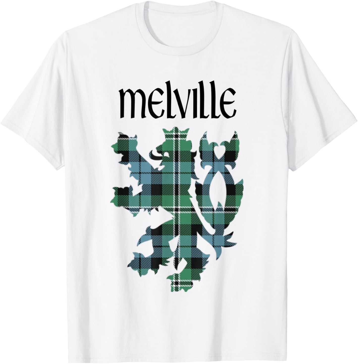 Clan Melville Tartan Scottish Family Name Scotland Pride T-Shirt - T-Shirt | White