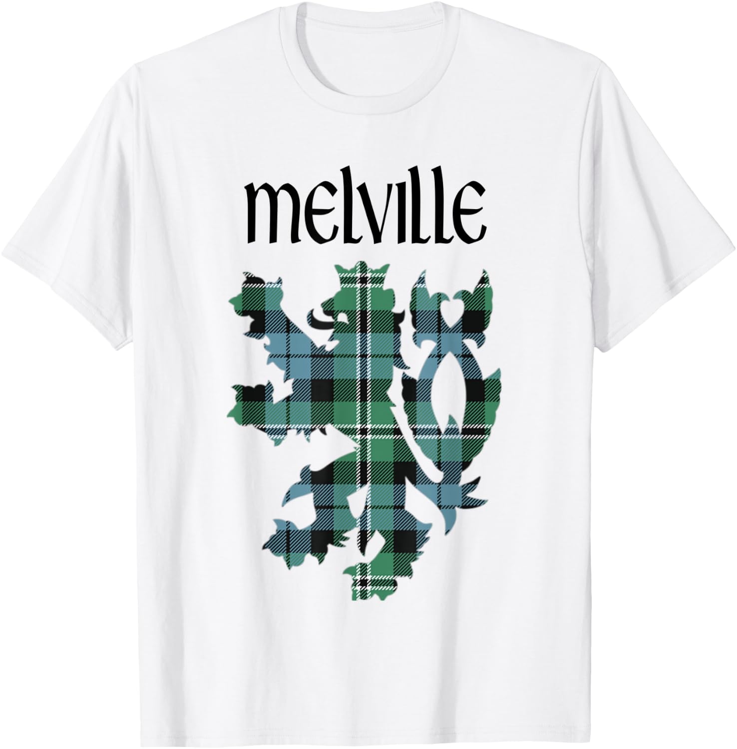 Clan Melville Tartan Scottish Family Name Scotland Pride T-Shirt - T-Shirt | White