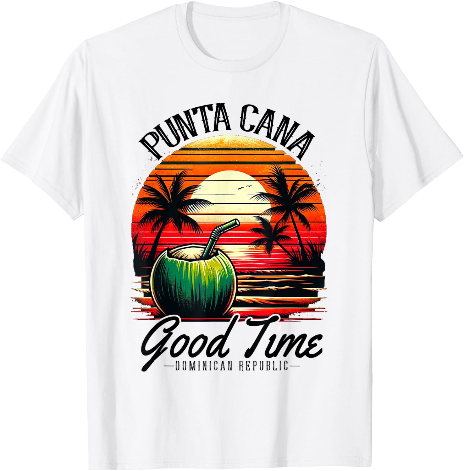 Punta Cana Shirt Family Vacation Dominican Republic Beach Women Girls Kids T-Shirt - T-Shirt | White