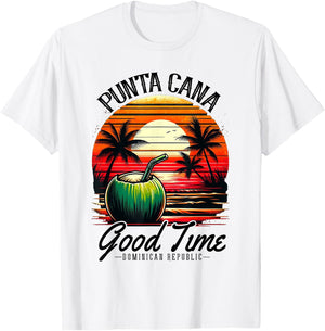 Punta Cana Shirt Family Vacation Dominican Republic Beach Women Girls Kids T-Shirt - T-Shirt | White