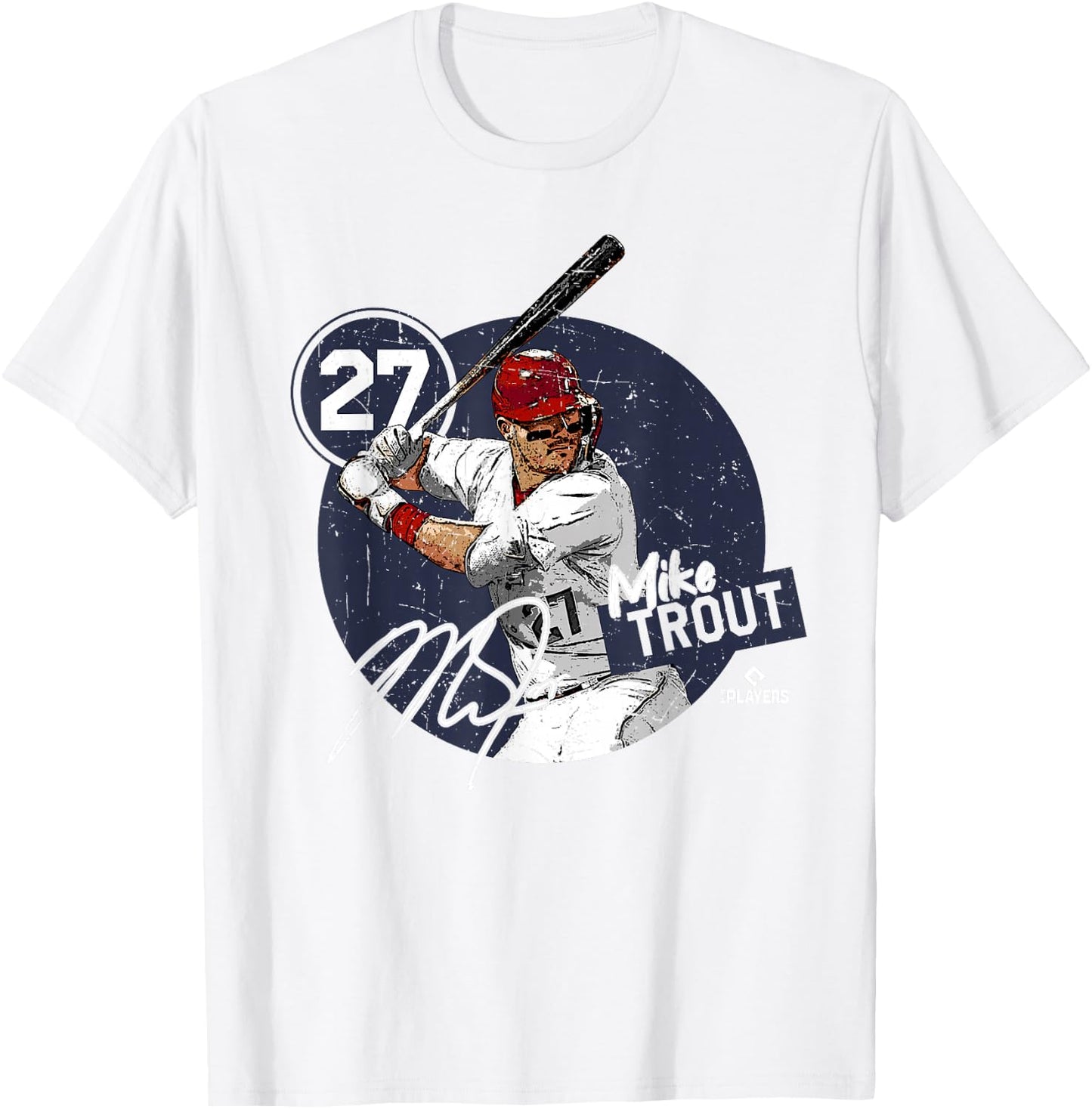 Mike Trout | Los Angeles Baseball MLB Players | MLBTRO4005 T-Shirt - T-Shirt | White