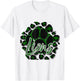 Lions Green Black Cheetah School Sports Fan Team Spirit T-Shirt - T-Shirt | White