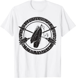 Native American Indian T Shirts. Cross Arrows , Women T-Shirt - T-Shirt | White