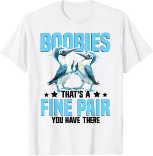 Blue Footed Booby Lover Boobie Bird Plush Blue Foot Booty T-Shirt - T-Shirt | White