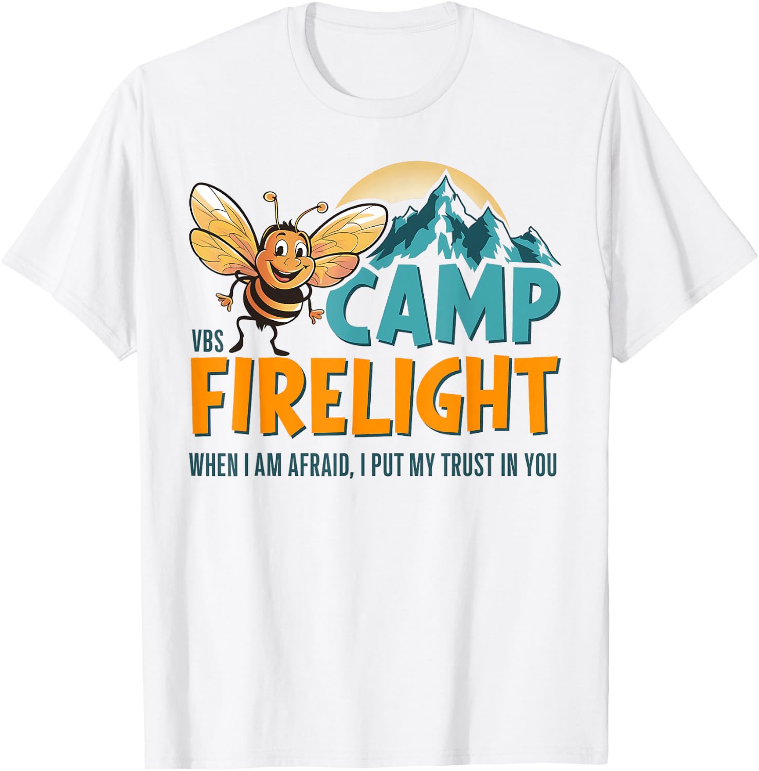 Camp Firelight VBS Camp Vacation Bible School Firework 2024 T-Shirt - T-Shirt | White