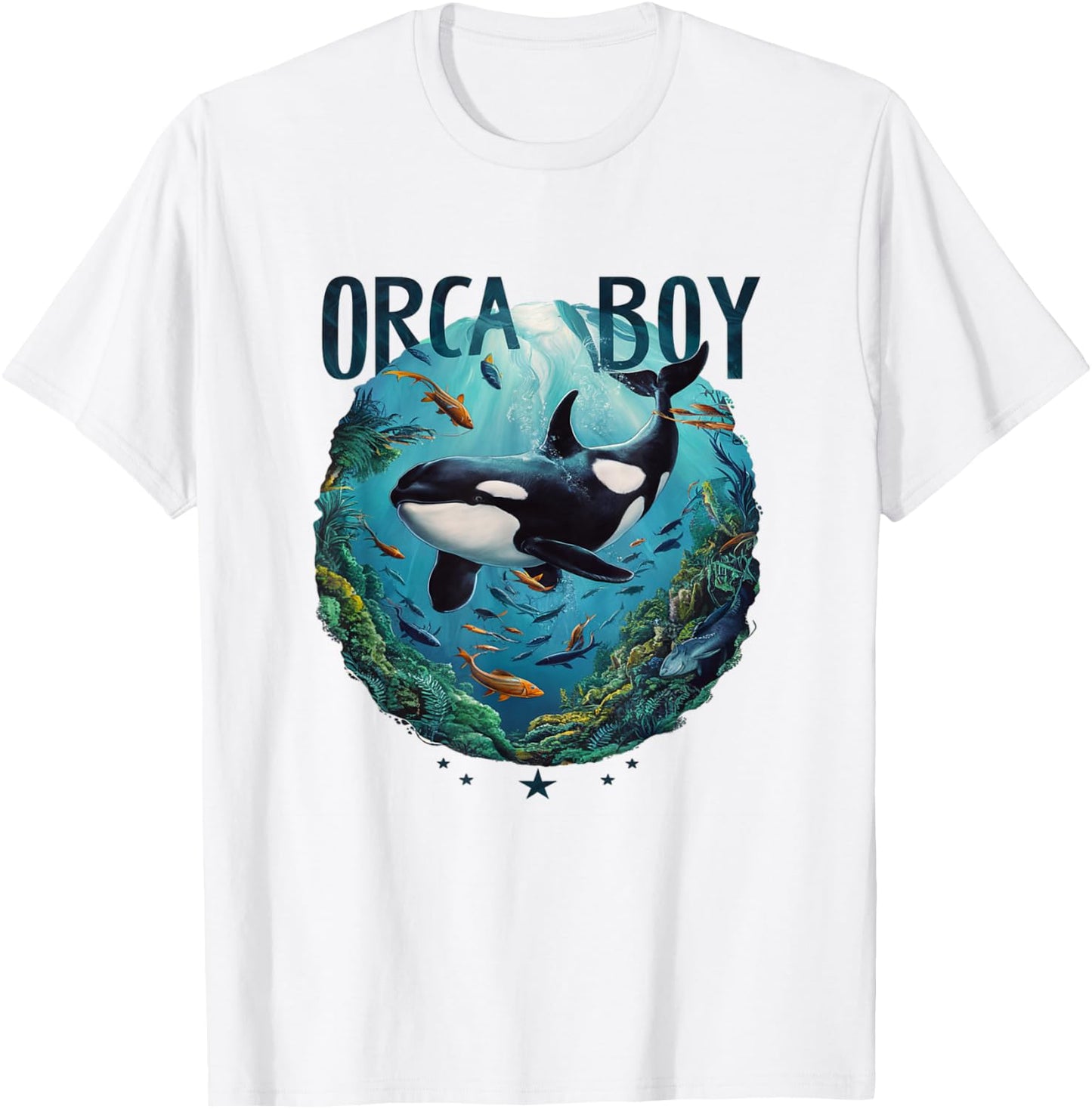 Orca Boy Whale T-Shirt - T-Shirt | White