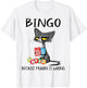 Cat Bingo Because Murder Is Wrong Men Women T-Shirt - T-Shirt | White