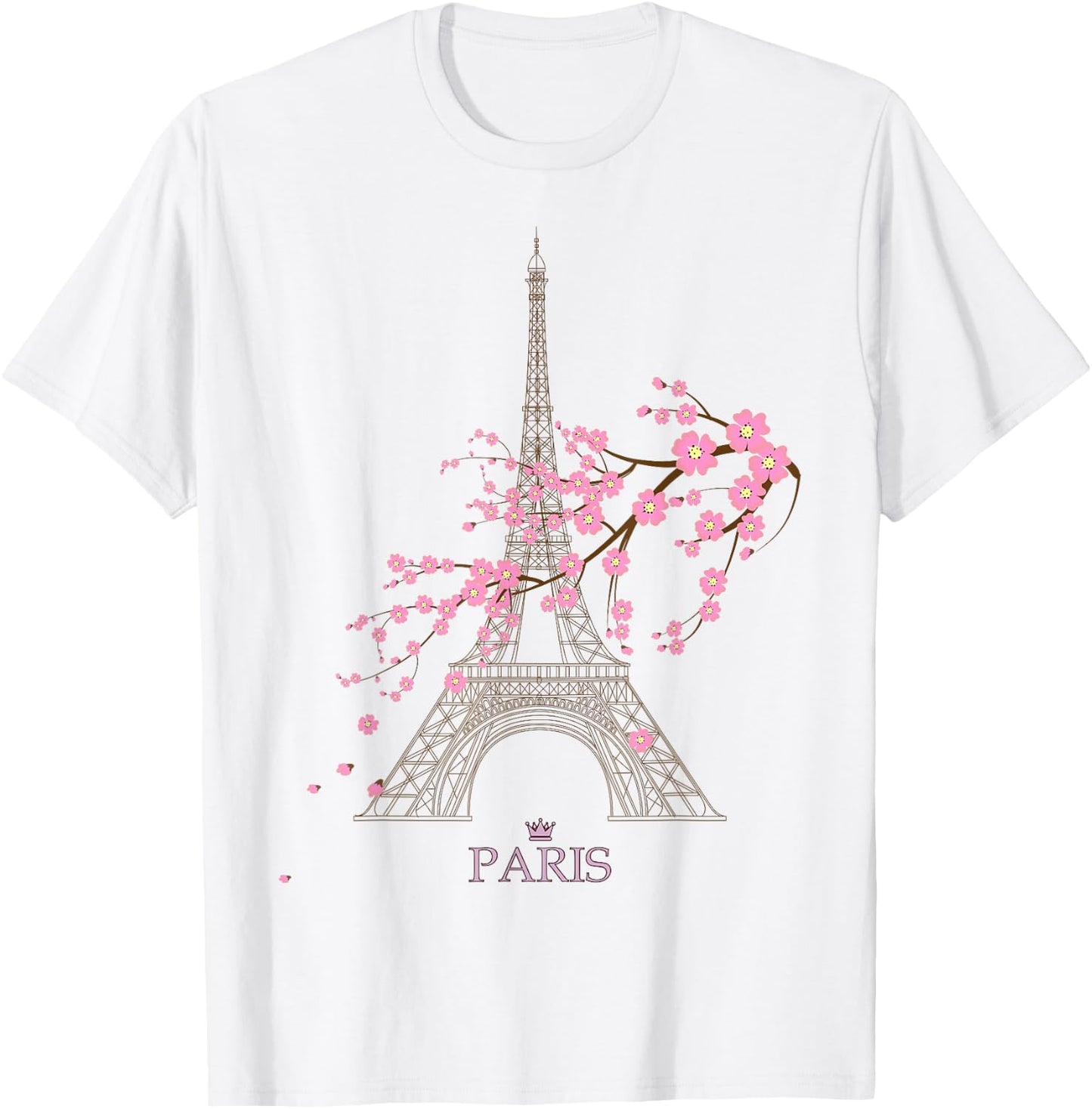 Paris Eiffel Tower The Sign of Love France Parisian Home T-Shirt - T-Shirt | White