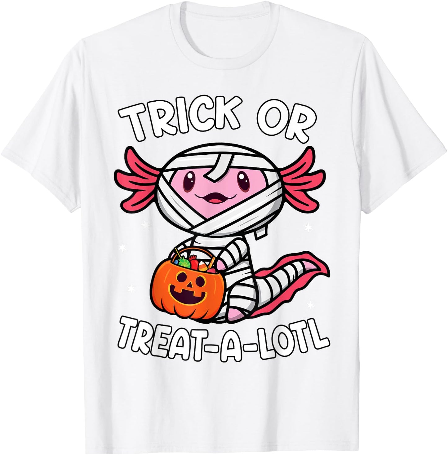 Trick or Treat A Lotl Axolotl Halloween Costume Toddler Kids T-Shirt - T-Shirt | White