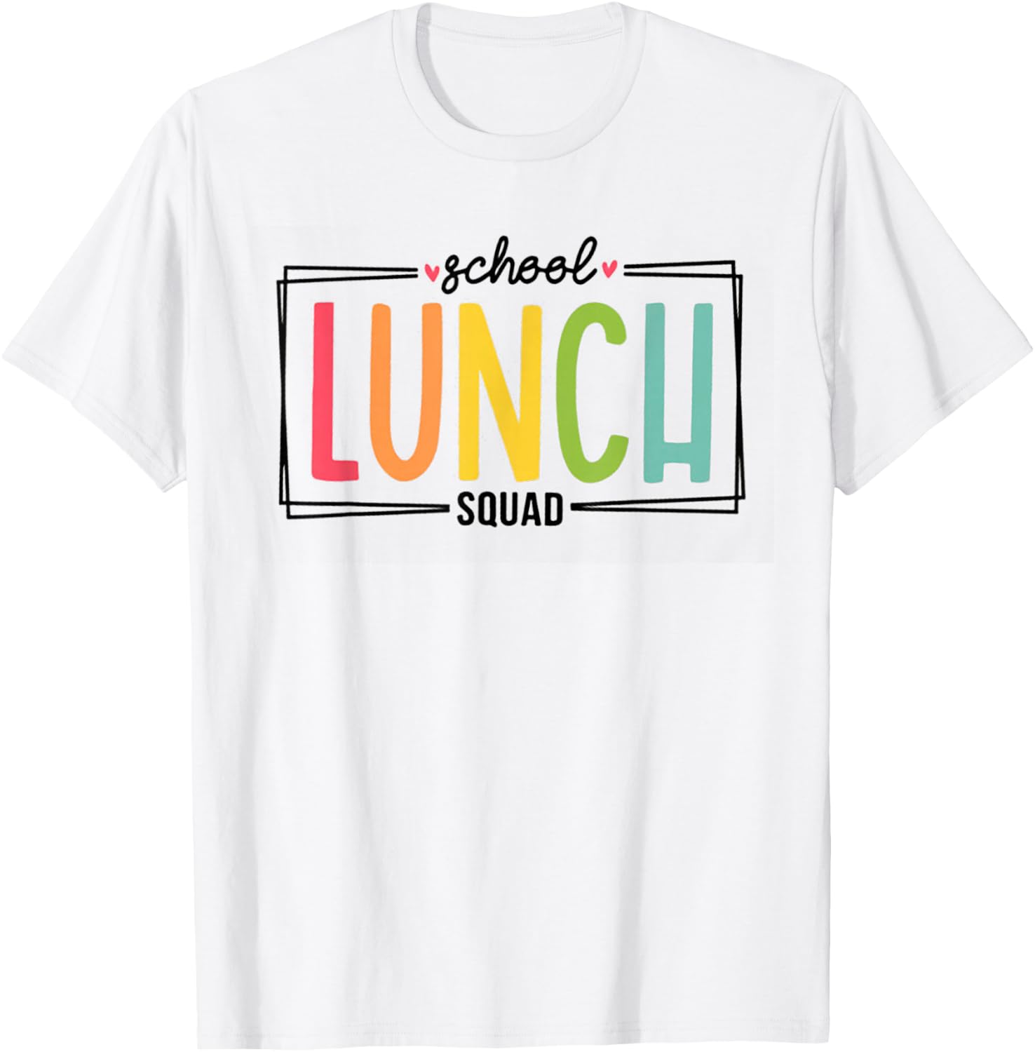 Lunch Squad Back To School Cafeteria Crew Cafeteria Worker T-Shirt - T-Shirt | White
