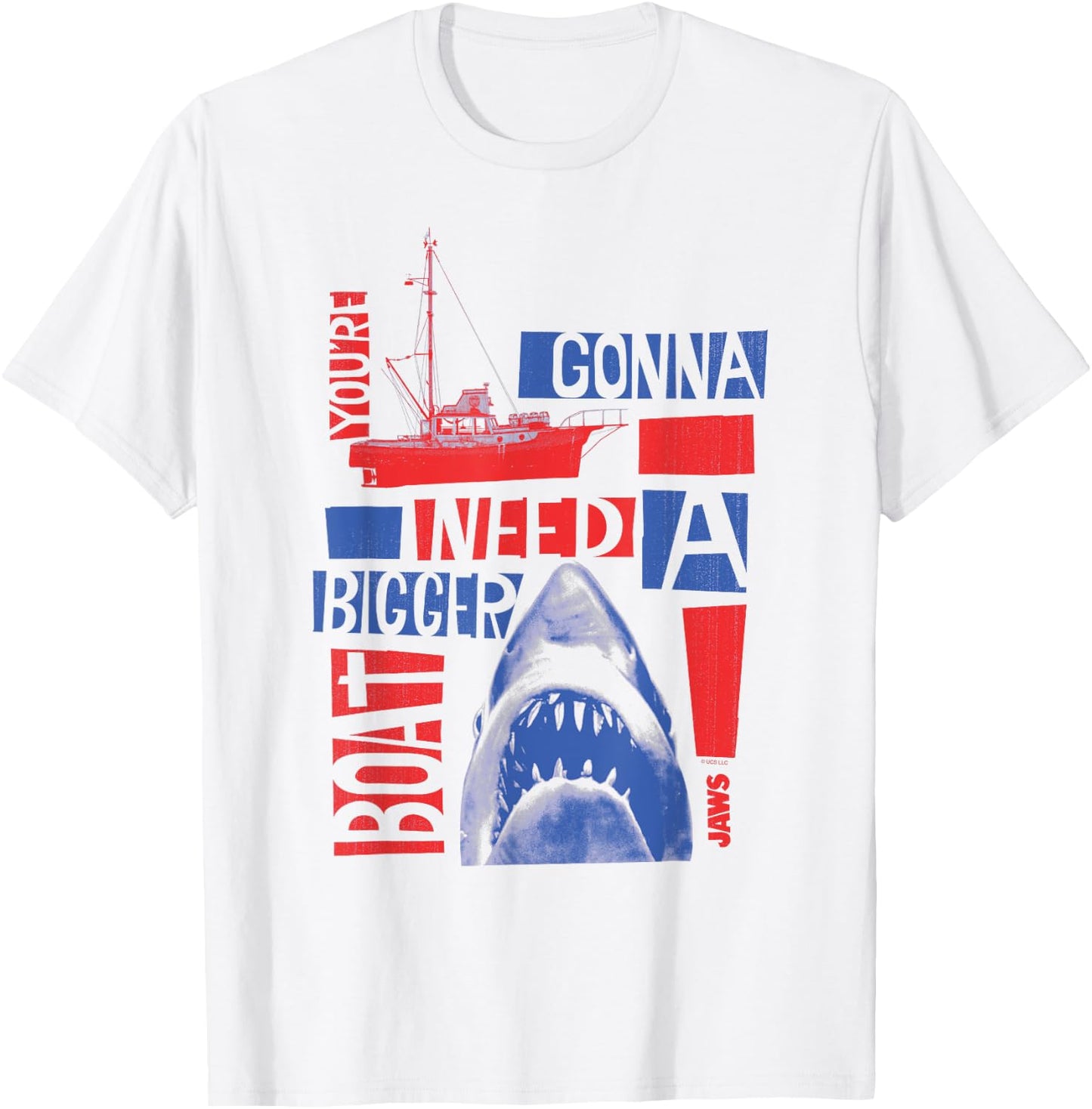 Jaws You're Gonna Need a Bigger Boat T-Shirt - T-Shirt | White