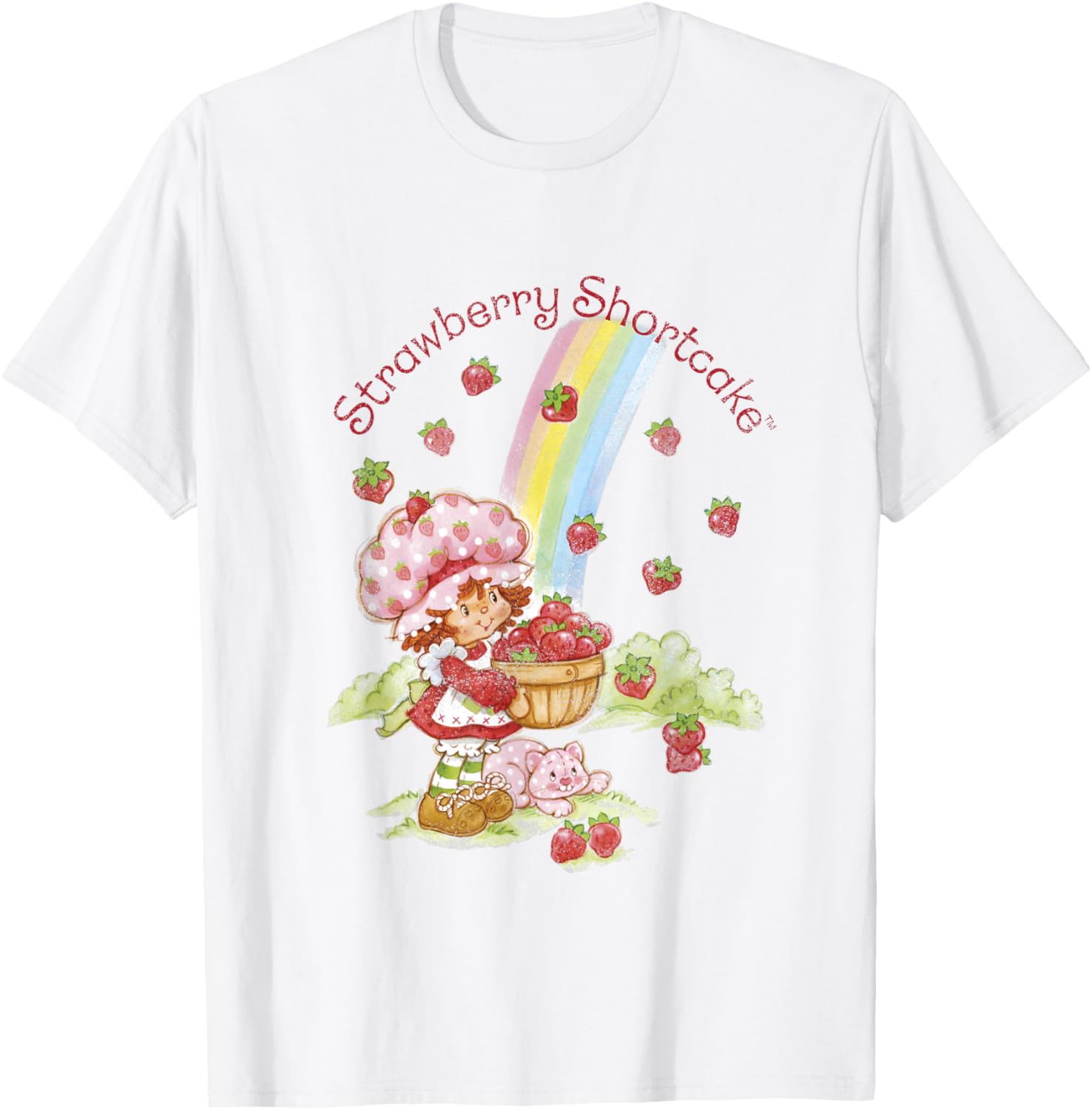 Strawberry Shortcake Rainbow Bounty Vintage T-Shirt - T-Shirt | White