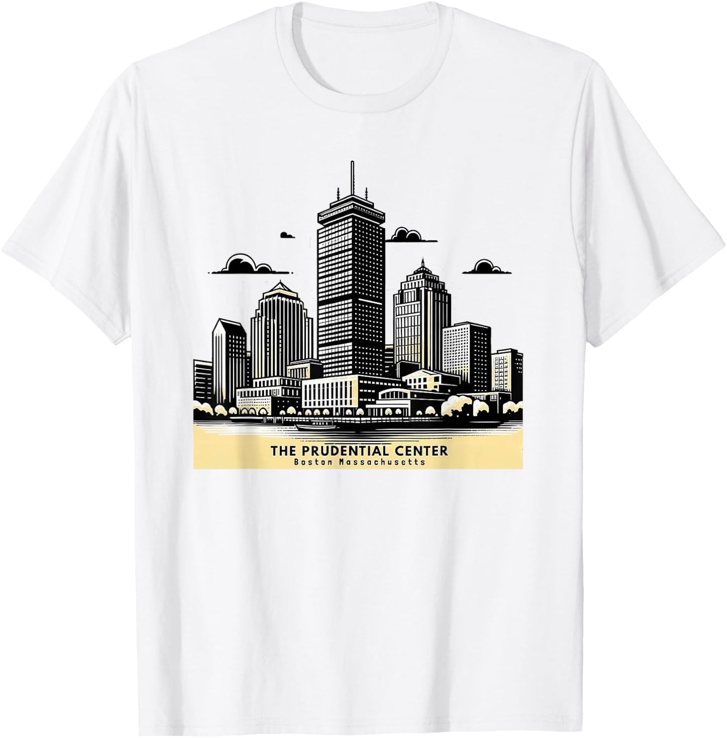 1960 Boston Prudential Center The Pru 2nd Tallest Skyscraper T-Shirt - T-Shirt | White