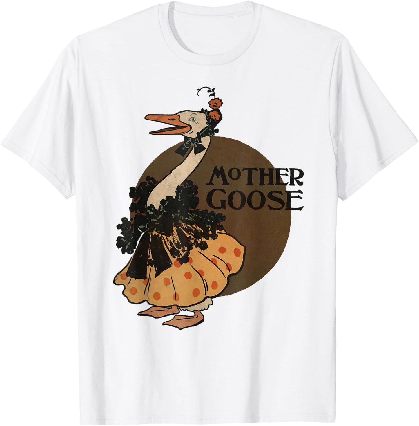 Mother Goose Story Cover, for Mothers Day T-Shirt - T-Shirt | White