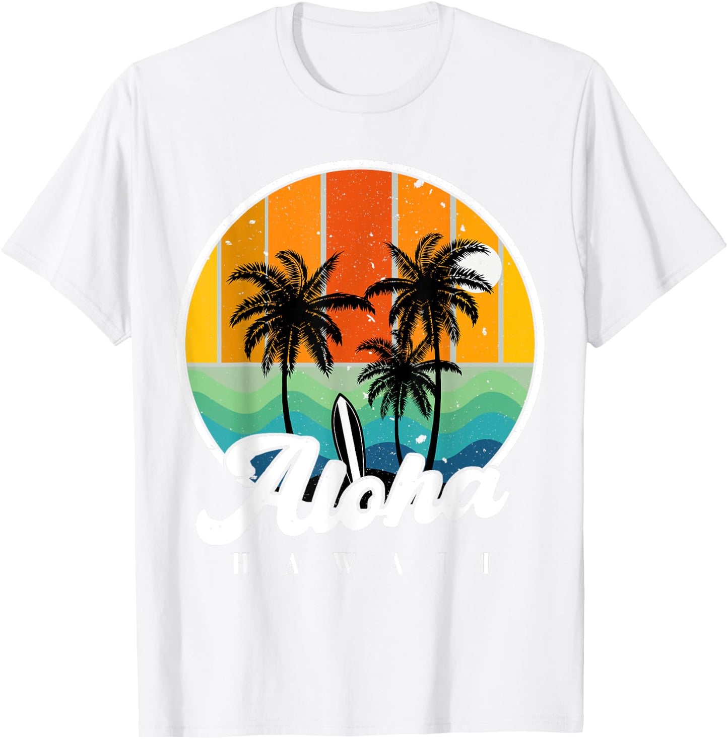 Hawaiian-Shirt Aloha Hawaii Palm Beach Kids Youth Teen Boy T-Shirt - T-Shirt | White