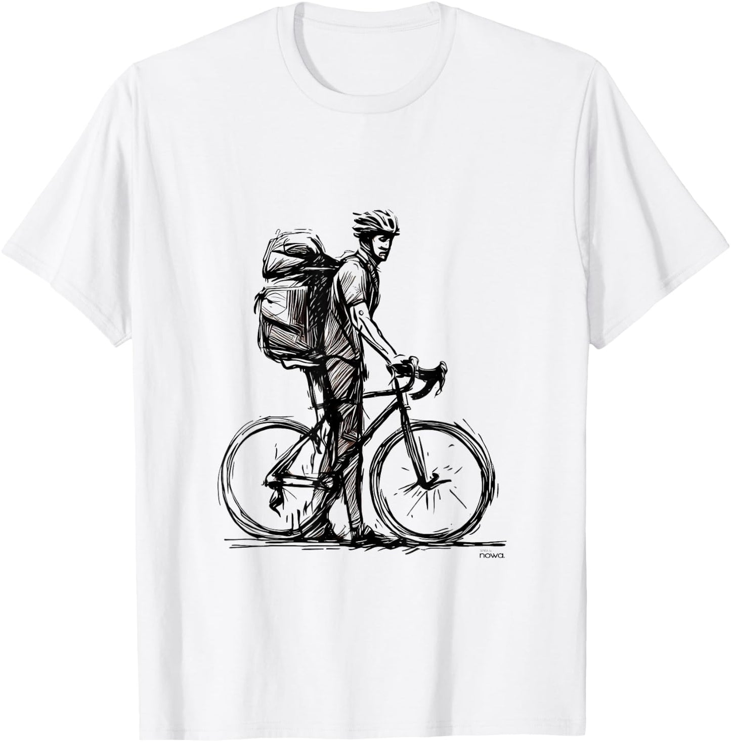 Cycling Bicycle Funny Gravel Bikepacking Backpack Travel Iii T-Shirt - T-Shirt | White