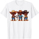 Black Cowboy Western Rodeo Melanin Black History Texas Kids T-Shirt - T-Shirt | White