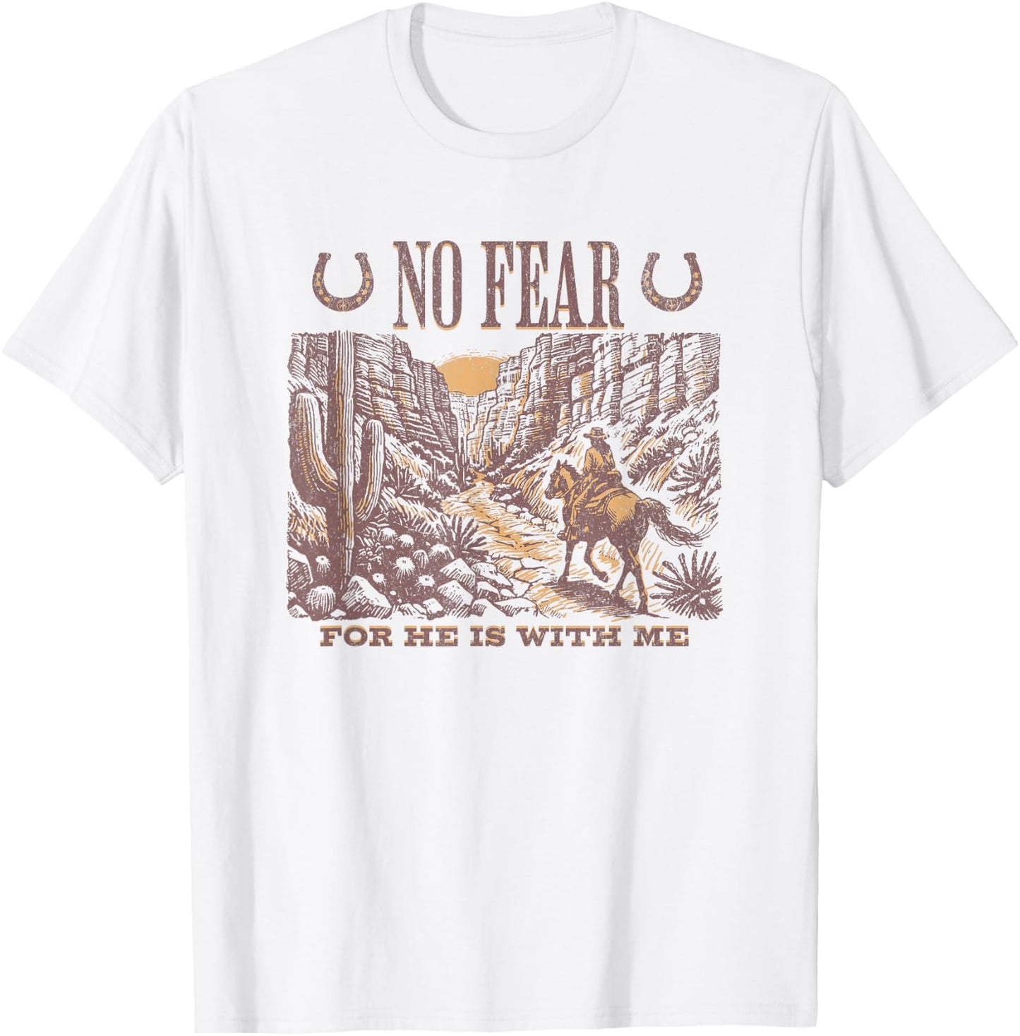 Cowboy Bible Scripture Verse Western Jesus For Faith T-Shirt - T-Shirt | White