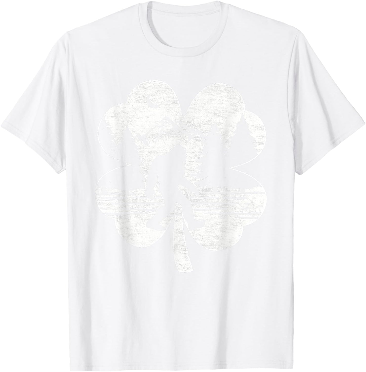 St Patricks Day Bigfoot Irish Sasquatch Saint Paddy's Irish T-Shirt - T-Shirt | White