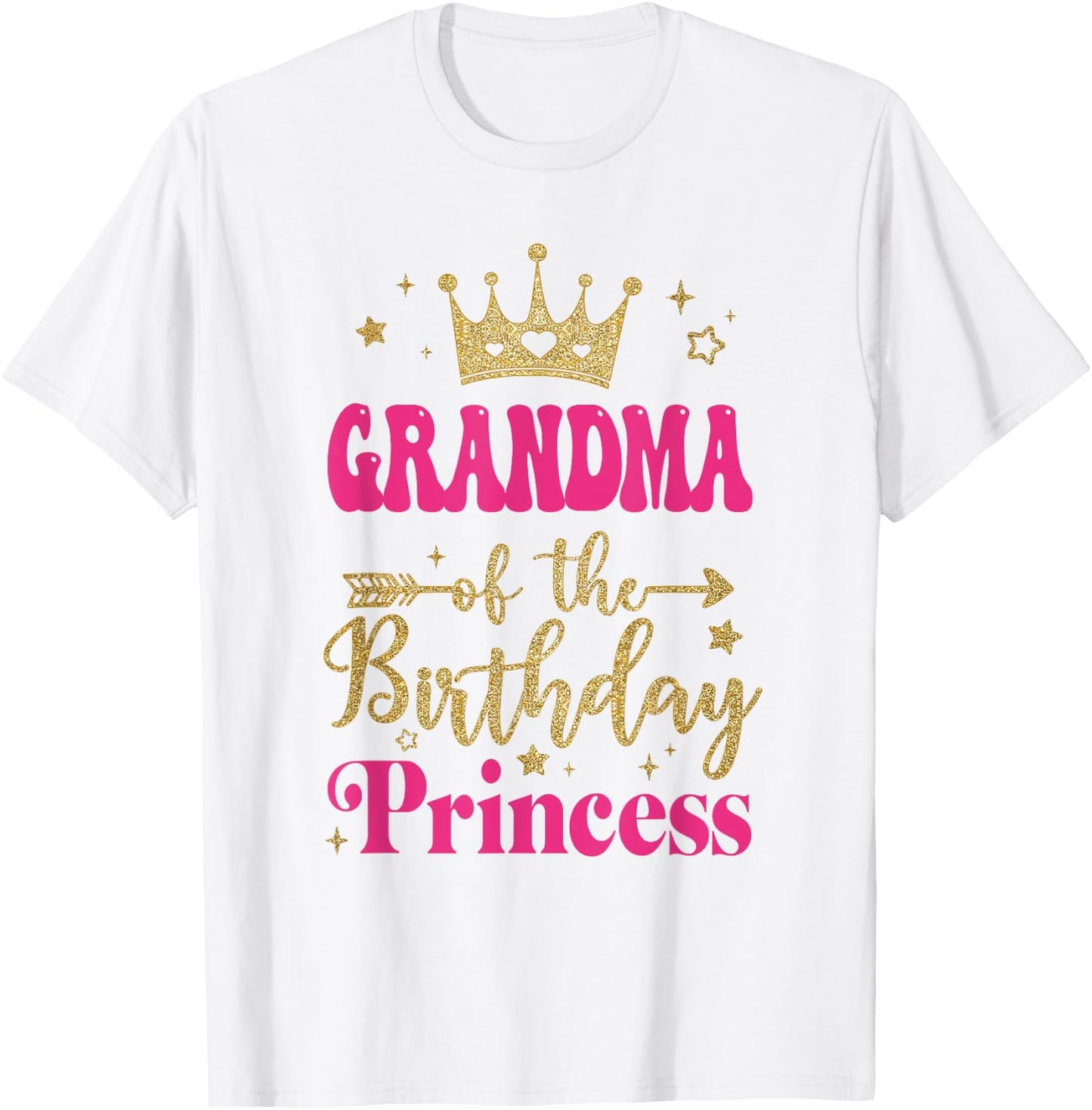 Grandma Of The Birthday For Girl 1St Birthday Princess Girl T-Shirt - T-Shirt | White